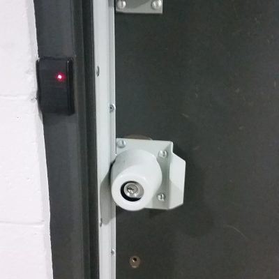 Door with guard locks image